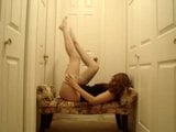 Camming Pioneer In Black With White Stockings snapshot 8