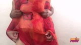 Namorada indiana em saree fodida em estilo cachorrinho snapshot 2