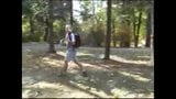 Checa amateur chica toma polla al aire libre snapshot 5