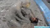 European hotties enjoy wrestling in mud snapshot 8