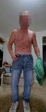 Solo male shows big cock to fans per request close up huge cock in jeans big cock and balls show off huge cock in pants snapshot 2