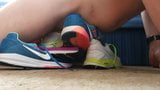 Girl's Nike sneakers well cummed snapshot 5
