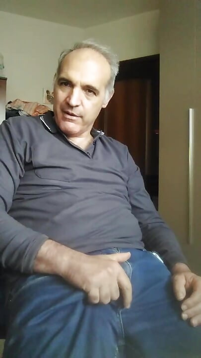 Davide, during a live show calls a slutty friend of his because he is horny and wants to cum.