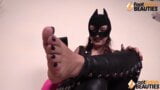 Barefoot Masked Italian dominatrix humiliates your small penis snapshot 11