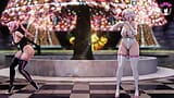 2 Gorgeous Girls Dancing (Boobs Physics) (3D HENTAI) snapshot 5