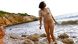 Sesso duro in spiaggia con una ragazza mora snapshot 2