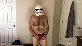 Stormtrooper Tries On Panties Striptease snapshot 15