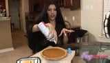 Busty Latina Facial in Kitchen snapshot 2