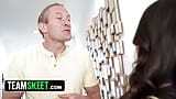 Divorced Step Dad Catches His Lazy Babysitter Masturbating In His Own Bed - TeamSkeet snapshot 2