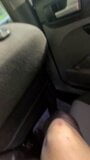 Ripping cock out of tights and cumming on he back seat. snapshot 9