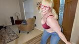 BBW Goddess Strips down to Cotton Eye Joe Dancing and Jiggling her fat ass and thick thighs titties bouncing V177 snapshot 3