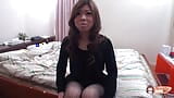 The Busty Japanese Hottie Kyoko Suzuki Slides off Her Stockings Before Being Railed and Creampied snapshot 2