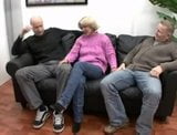 Blonde Granny in Threesome Sex by snahbrandy snapshot 2