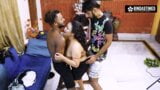 Desi chocolaty Bhabhi Fucks again with Two Black Boys (Hindi Audio) snapshot 7