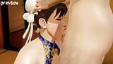 Chun-Li sucks you for free in Street Fighter l Hentai uncensored 3d animation snapshot 1