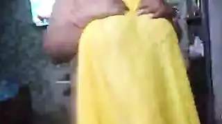 Desi Yellow Saree Open Blouse Hot Aunty Romance Dirty Talking for ...