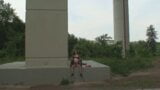 Take a young whore to fuck under a bridge in a public park snapshot 16