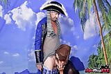 Lady Pirate Sofie Marie Gives Captain Best Blowjob Ever snapshot 4