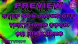 Step Son Jacks Off Very Hard Cock On His Knees snapshot 1