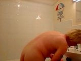 sissy ken rides dildo again in bathroom snapshot 3