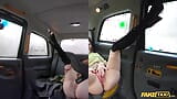 Fake Taxi – rothaarige milf In sexy nylons reitet einen großen, fetten schwanz in einem taxi snapshot 7