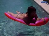 topless girlfriend in pool dancing snapshot 5