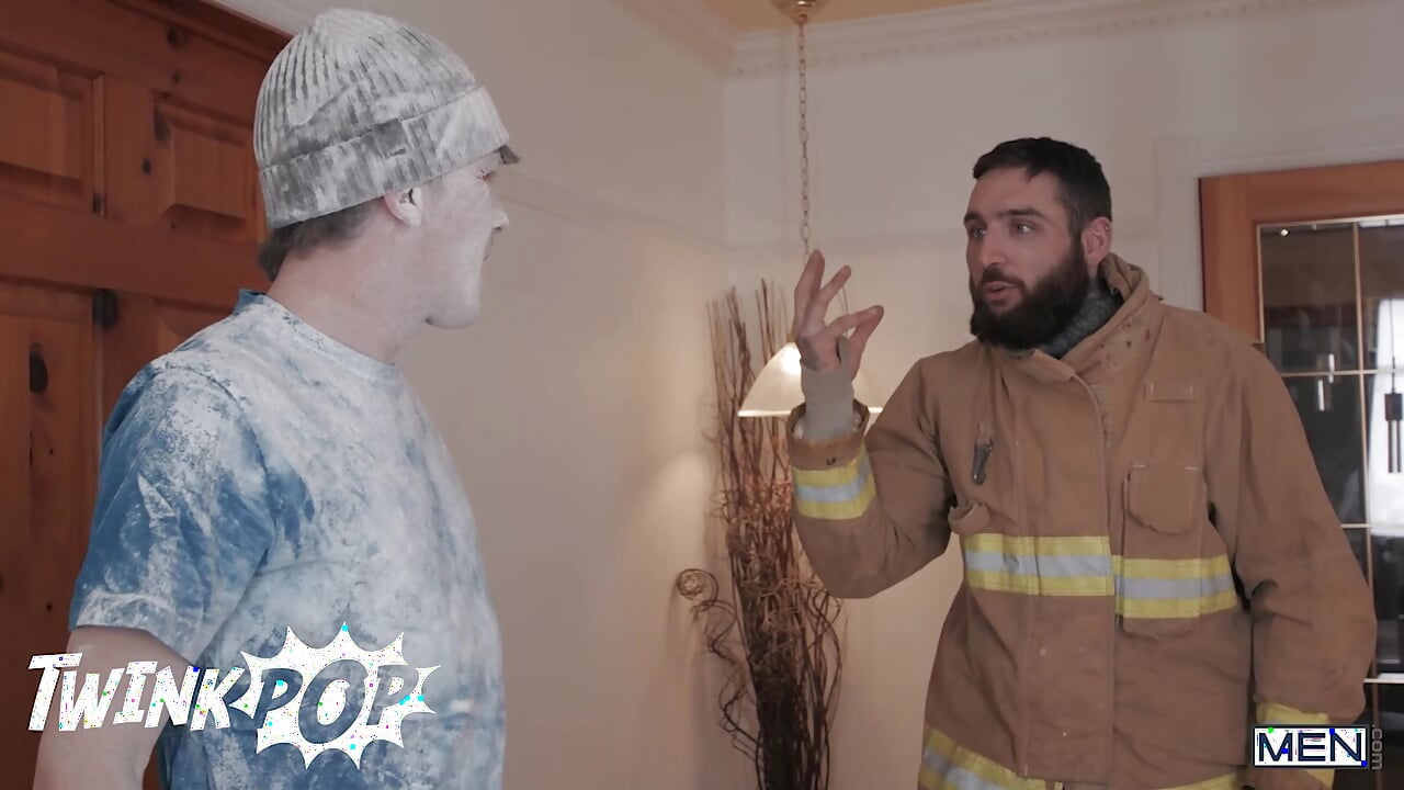 Skinny Twink Theo Brady Rides Firefighter Tony D'Angelo's Big Pole Until He Is Left Creampied - TWINKPOP