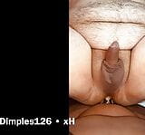 BBW Dimples126 strap on pegs Lover with big dildo Stroking him till cum shot snapshot 10