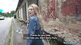 Public agent grote kont grote tieten blonde Ruby Lee openbare seks pov pijpbeurt snapshot 2