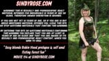 Sexy blonde Robin Hood – prolapse & self anal fisting in the forest snapshot 1