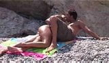 Interracial couple on the beach snapshot 3