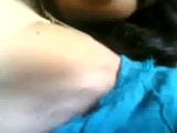 Indian Housewife showing her Boobs , Pussy to hubby snapshot 1