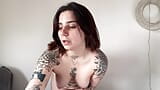 Sexy Naked Tattooed Smoking Model snapshot 16