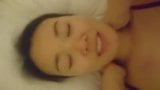 red nighty facial on  Asian snapshot 1