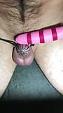 Locktober - 30 October big hard cum shot in mini chastity cage by vibrator snapshot 4