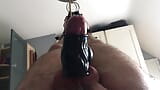 Predicament bondage cum with magic wand - big slow motion cum snapshot 11