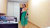 Quente Myla Angel em um vestido verde transparente! snapshot 5