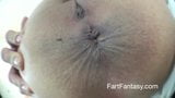 Slow motion, fart in close up snapshot 4