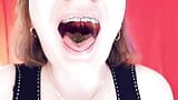 Asmr Eating Jelly Bears With Braces by Arya Grander snapshot 5