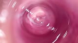 Camera inside my tight creamy pussy, Internal view of my horny vagina snapshot 10