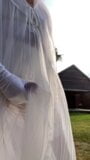 Wedding Bride cumshot lingerie snapshot 14