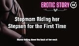 Stepmom Riding her Stepson for the First Time snapshot 9