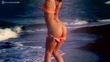 ミア・ダイアモンドがビーチでエロく官能的なオナニー snapshot 4