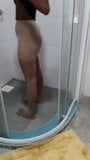 Go up and take a shower in Pantyhose snapshot 5
