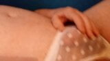 In wife's panties cumming using pencil vibe snapshot 1