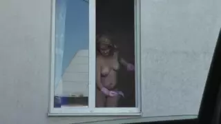 Neighbor Taxi Driver from Looks at Neighbor MILF who Washes Window ...