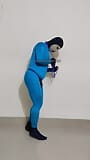 Zentai gym exercise slave cosplay Spandex tight body suit snapshot 4