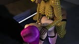 Une jaune chevauche le cul de Pink, futa dickgirl, anal snapshot 11