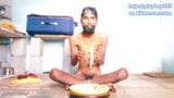 Sexy slim body Rajeshplayboy993 eating Bananas. Skinny handsome face boy. snapshot 10