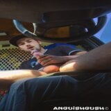 Jacking Off and Cumming in Car at Parking Lot - Anguish Gush snapshot 8